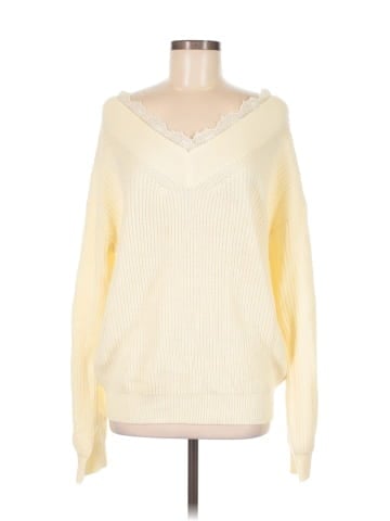 Hem & Thread Pullover Sweater (view 1)