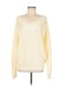 Hem & Thread 100% Acrylic Ivory Yellow Pullover Sweater Size M - photo 1