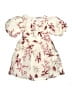 Bella 100% Polyester Floral Ivory Dress Size 4 - photo 1
