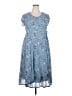 April Cornell 100% Rayon Blue Casual Dress Size XXL - photo 1