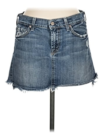 7 For All Mankind Denim Skirt (view 1)