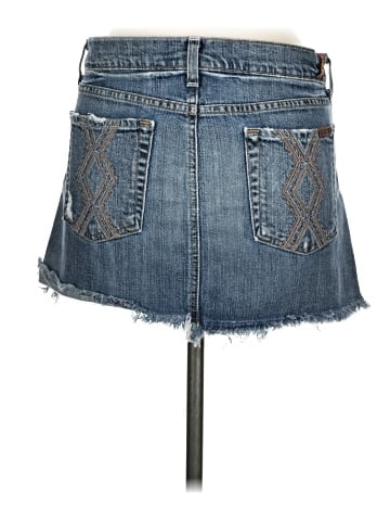 7 For All Mankind Denim Skirt (view 2)