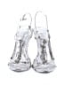 Jacqueline Ferrar Silver Sandals Size 7 1/2 - photo 2