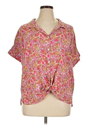Lucky Brand Short Sleeve Blouse (view 1)