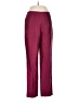 Ann Taylor 100% Silk Solid Burgundy Silk Pants Size 8 - photo 1