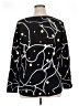 Chico's Print Black Pullover Sweater Size XL - photo 2