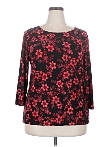 JM Collection 3/4 Sleeve Blouse (view 1)