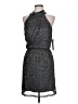 Halston Chevron-herringbone Gray Casual Dress Size 10 - photo 1