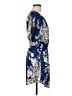 Express 100% Polyester Print Blue Cocktail Dress Size M - photo 4