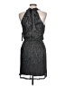 Halston Chevron-herringbone Gray Casual Dress Size 10 - photo 2