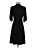 Wrapper Solid Black Casual Dress Size S - photo 2