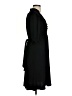 Wrapper Solid Black Casual Dress Size S - photo 4