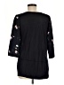 French Connection 100% Polyester Black 3/4 Sleeve Blouse Size M - photo 2