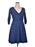 Mata Traders Polka Dots Blue Casual Dress Size L - photo 1