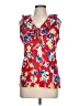 Chaps Red Sleeveless Blouse Size L - photo 1