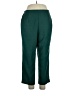 Alfred Dunner 100% Polyester Solid Green Casual Pants Size 16 - photo 1