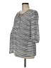 A Pea in the Pod 100% Polyester Gray 3/4 Sleeve Blouse Size Med Maternity - photo 1