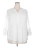 Charter Club 100% Polyester Polka Dots White 3/4 Sleeve Blouse Size XXL - photo 1
