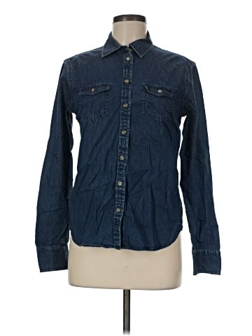 American Eagle Outfitters Long Sleeve Button-Down Shirt (view 1)