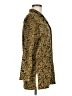 Diane von Furstenberg 100% Polyester Animal Print Gold Long Sleeve Blouse Size M - photo 4