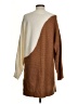 Blu Pepper Color Block Brown Pullover Sweater Size S - photo 2