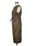 Grace Animal Print Brown Cocktail Dress Size 8 - photo 5