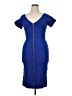 Ashley Stewart Blue Cocktail Dress Size 14-16W - photo 1