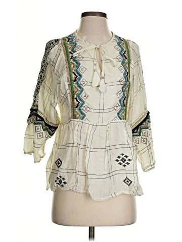 Vineet Bahl 3/4 Sleeve Blouse (view 1)