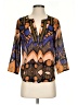 Collective Concepts 100% Polyester Brown 3/4 Sleeve Blouse Size S - photo 1