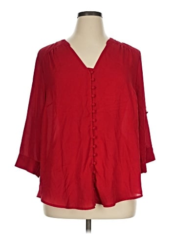 Torrid 3/4 Sleeve Blouse (view 1)