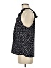 Pleione 100% Polyester Print Blue Black Sleeveless Blouse Size M - photo 5