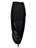 Express 100% Rayon Solid Black Formal Skirt Size 1X - photo 1