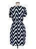 Corey P. Chevron-herringbone Blue Casual Dress Size M - photo 2