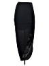 Express 100% Rayon Solid Black Formal Skirt Size 1X - photo 2