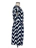 Corey P. Chevron-herringbone Blue Casual Dress Size M - photo 4