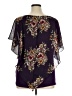 Late August 100% Polyester Purple Short Sleeve Blouse Size 1X - photo 2