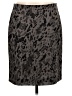 Ann Taylor Animal Print Gray Silk Skirt Size 8 Petite - photo 1
