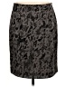 Ann Taylor Animal Print Gray Silk Skirt Size 8 Petite - photo 2