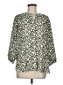 Jachs Girlfriend 100% Polyester Animal Print Green 3/4 Sleeve Blouse Size M - photo 1