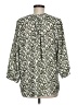 Jachs Girlfriend 100% Polyester Animal Print Green 3/4 Sleeve Blouse Size M - photo 2