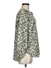 Jachs Girlfriend 100% Polyester Animal Print Green 3/4 Sleeve Blouse Size M - photo 4