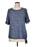 Apt. 9 Tweed Blue Short Sleeve T-Shirt Size XL - photo 1