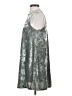 Love Vintage Metallic Silver Cocktail Dress Size S - photo 5