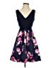 Xscape 100% Polyester Floral Blue Cocktail Dress Size 4 - photo 1