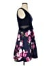 Xscape 100% Polyester Floral Blue Cocktail Dress Size 4 - photo 4