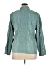 Flair 100% Polyester Tweed Teal Blazer Size XL - photo 2