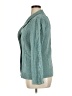 Flair 100% Polyester Tweed Teal Blazer Size XL - photo 5