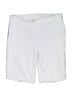 Soft Surroundings Solid White Blue Shorts Size L (petite) - photo 1