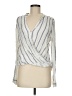 Splendid 100% Rayon Silver Long Sleeve Blouse Size M - photo 1