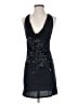 Express 100% Rayon Stars Black Cocktail Dress Size S - photo 1
